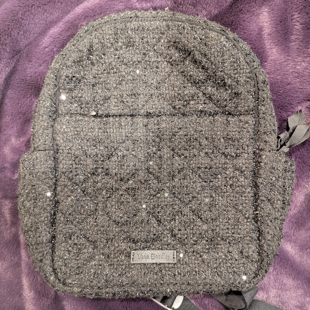 Vera Bradley black sequin backpack